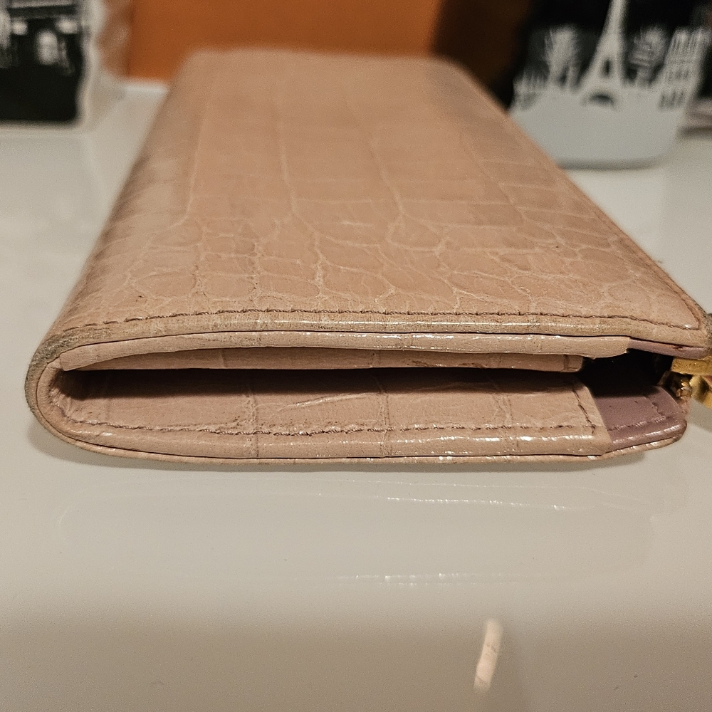 Authentic miumiu Wallet Long Wallet Pink Gold Woman - Picture 12 of 13